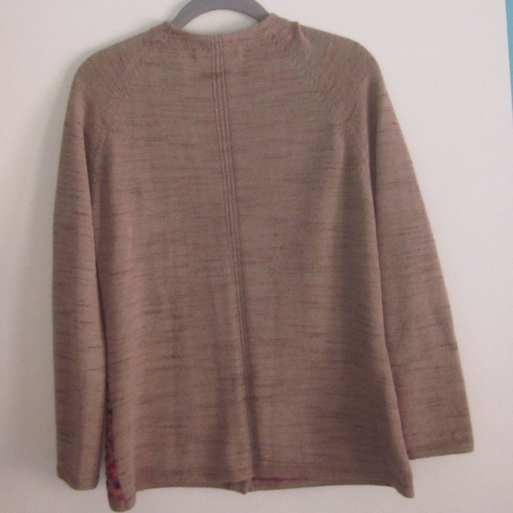 Kuna Baby Alpaca Knit Cardigan Size S Handknit Peru 34" Bust Snap Front Sweater — image 8 of 8